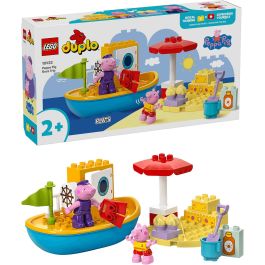 LEGO 10432 Duplo Peppa Pig Excursión en Barco con Abuelo Pig - Juguete de Construcción Acuático Flotante para Niños +2 Años