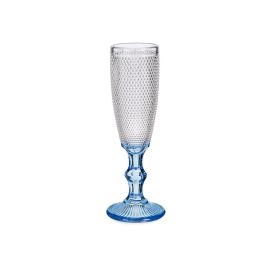 Vivalto Copa Cava Pie Azul Cobalto 180ml 7x20x7cm (Set de 36)