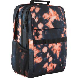 HP 7J593AA Mochila Campus XL para Portátiles hasta 16" Impermeable Negra y Naranja con Cremallera Acolchada y Candado 20L