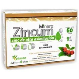 Mineraline Zincum 60Cap. Alta Asimilación. Apoya Sistema Inmunitario, Huesos, Piel, Uñas y Visión. 100% Vegano Precio: 15.4999999. SKU: B14EW8CE58