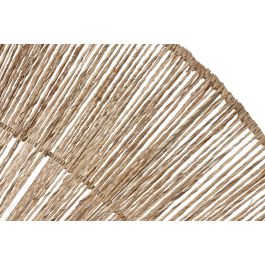 DKD Home Decor Decoración de Pared Tropical Natural Yute Metal 2 x 55 x 110 cm (2 Unidades)
