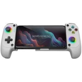 Mars Gaming MGPXW Mando Inalámbrico Bluetooth, Compatible con PC, PS4, Switch, Android y iOS, Doble Vibración, RGB Neon, Color Blanco Precio: 30.89000046. SKU: B15R2WP3VX