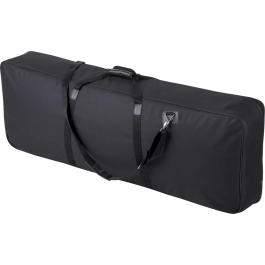 TOBAGO Funda Teclado Negro Poliéster 600D Nylon 300D Acolchado 20mm 1230x350x130mm con Correa y Bolsillo para Accesorios