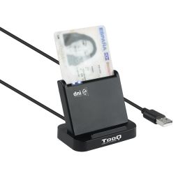 TooQ TQR-220B Lector de DNIe y Tarjetas Inteligentes USB 2.0 compatible DNI 3.0, PC, Mac, sin drivers y soporte móvil Negro TooQ TQR-220B Lector de DNIe y Tarjetas Inteligentes USB 2.0 compatible DNI 3.0, PC, Mac, sin drivers y soporte móvil Negro
