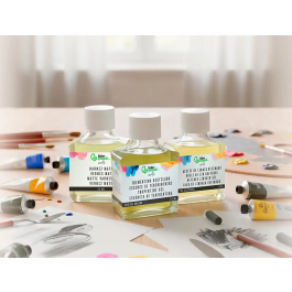 Liderpapel Aceite de Linaza Refinado para Pintura al Óleo, Bote de 75 ml, Mejora Fluidez y Brillo