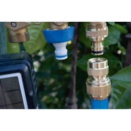 Aqua Control Conector Rápido Stop Latón 5/8" 15mm