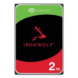 Seagate IronWolf 2TB 3.5" SATA 6Gb/s 256MB Disco Duro Interno NAS 24x7 CMR para Entornos Multibahía