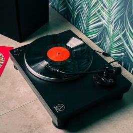 Audio-Technica AT-LP5X Tocadiscos de tracción directa Manual Negro con Salida USB y Previo MM/MC