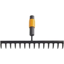 Fiskars 1000653 Rastrillo QuikFit de 14 dientes de acero galvanizado con mango de plástico negro/naranja Precio: 33.68999975. SKU: B1AR5FBNT4