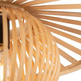 Lámpara Colgante Pembroke Pines de Ratán Natural Estilo Boho-Chic, Compatible Bombillas E27, Iluminación Interior SKD-P80114