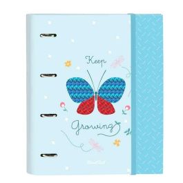 Carpeta de anillas BlackFit8 Mariposa A4 Azul claro (27 x 32 x 3.5 cm)