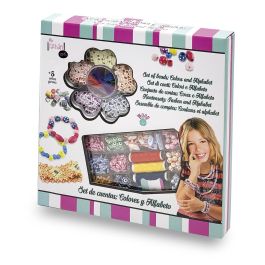 Tachan Set para Hacer Pulseras de Cuentas Alfabeto de Madera para Niños con Cuerdas