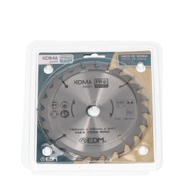 Koma Tools 08764 Sierra circular Disco de acero para madera, Ø 165 x 20 mm, 24 dientes, Dientes de tungsteno Pro series