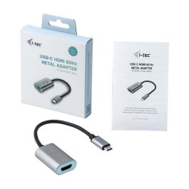Adaptador USB C a HDMI i-Tec C31METALHDMI60HZ Gris