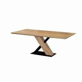 DKD Home Decor Mesa de Comedor Moderna de Madera Acacia y Metal, Colores Negro y Natural, 100 x 76 x 200 cm Precio: 818.50000001. SKU: B1KL765823