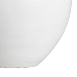 Jarrón Blanco Terracota Decoración 29 X 31 X 30 cm