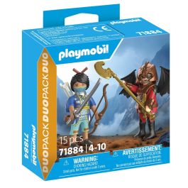 PLAYMOBIL Duelo Novelmore Vs. Burnham Duo Pack 71884, Figuras de Acción para Niños +4 Años, Juego de 15 Piezas con Caballero y Raider Precio: 6.9938. SKU: B17DQCCEJT