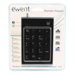 Ewent Teclado Numérico USB para PC Portátil - Compacto, Fácil de Transportar y Sin Necesidad de Drivers