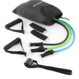 Set de Bandas de Resistencia con Accesorios y Guía de Ejercicios Tribainer InnovaGoods 3 Unidades