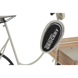 DKD Home Decor Expositor Terraza Y Jardin Blanco Marron Metal Madera 56 x 89 x 151 cm