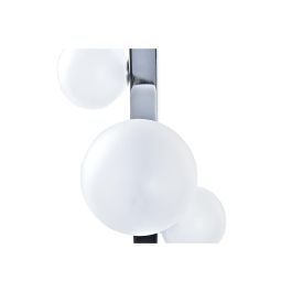 DKD Home Decor Lámpara Sobremesa Moderna con 5 Bolas, Mármol y Cristal, Blanco Plateado, 68 cm Alto, 5 Bombillas G4 DKD Home Decor Lámpara Sobremesa Moderna con 5 Bolas, Mármol y Cristal, Blanco Plateado, 68 cm Alto, 5 Bombillas G4