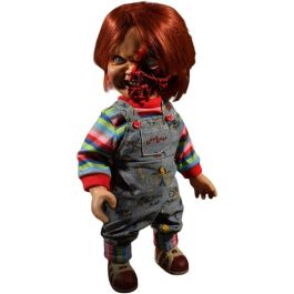 MEZCO TOYZ Chucky Figura El Muñeco Diabólico 3 Cara Pizza Parlante 38cm Articulado Inglés