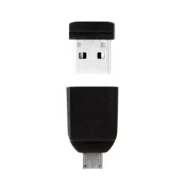 Verbatim Pendrive Nano On-The-Go 32 grb Usb 2.0 Otg Con Adaptador Micro Usb Negro Verbatim Pendrive Nano On-The-Go 32 grb Usb 2.0 Otg Con Adaptador Micro Usb Negro
