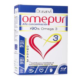 DRASANVI Omepur3 45 Perlas de Aceite de Pescado concentrado con Omega 3, EPA y DHA para el Corazón Precio: 26.6899996. SKU: B1KNN8EXZZ