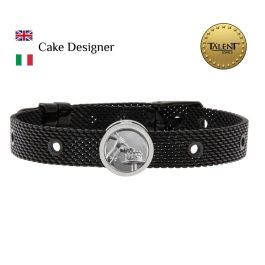 Pulsera Unisex Cake Designer Talent Jewels TJA-3-04-03-2-235 Negro