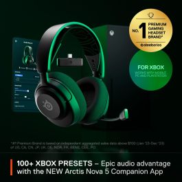 Steelseries STE5707119053266 Auriculares inalámbricos para juegos Arctis Nova 5X Negro, ClearCast 2.0, 36 horas de batería