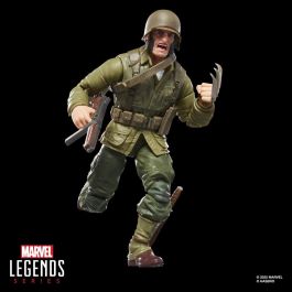 Hasbro Figura Wolverine WWII Logan Marvel Legends Series 15cm con 7 accesorios