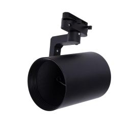 Foco de Carril Monofásico E27 Orientable PAR30/A65 Negro - Pack 2 Unidades para Iluminación de Tiendas y Comercios