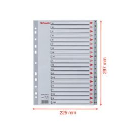 Separadores Esselte A-Z Abecedario Gris A4 (10 Unidades)