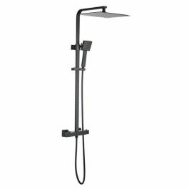 Oceanic Columna de Ducha Termostática Mezclador 38°C Rociador Cuadrado Extraplano 30x30 cm Negro Mate Acero Inox Regulable Precio: 140.49999942. SKU: B13SXL8PN5