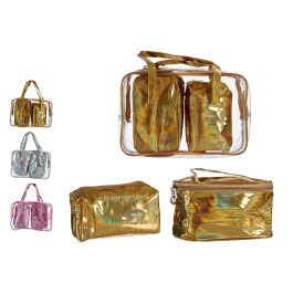 Set Bolso y 2 Neceseres Berilo - Oro, Plata, Rosa - 10x21x30 cm (6 Unidades) Precio: 62.50000053. SKU: B1D5CQRL7W