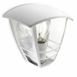 Philips Aplique de Exterior Creek Blanco Aluminio H19,5cm con difusor de Policarbonato