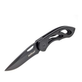 Wolfcraft Navaja plegable para ocio profesional/doméstico 4288000, negro, metal con revestimiento de aluminio, cuchilla 70 mm Precio: 12.79000008. SKU: S7910351