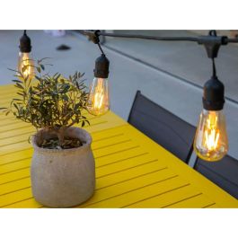 Lumisky LUM3666162002091 Guirnalda luz exterior MAFY 20 LIGHT 10 m, 20 bombillas filamento vintage E27 LED blanco cálido
