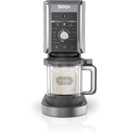 Ninja NC501EU Creami Deluxe Máquina de Helados y Batidos 2.1L con 3 Recipientes, Preparación de Sorbete, Negro/Plata