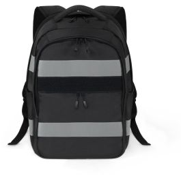 DICOTA Mochila BACKPACK REFLECTIVE 25 para Portátil 15.6" Negra Impermeable con Elementos Reflectantes para Ciudad