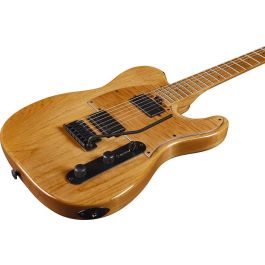 EKO Tero 601 Lignum Guitarra Eléctrica Natural de 6 Cuerdas con Cuerpo de Aliso y Pastillas Humbucker - Arce Tostado