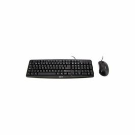 Teclado y Ratón iggual QWERTY USB Negro Qwerty Español Precio: 12.50000059. SKU: S6503485