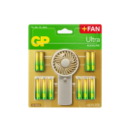 Gp Pack Pilas Ultra Alcalinas AA y AAA Blister 12uds + 12uds con Ventilador de Mano Portátil Precio: 9.5000004. SKU: B14T2SSLH9