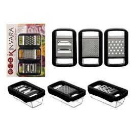 Set 3 Ralladores Con Deposito Peq Kinvara 17X23CM (12 Unidades)