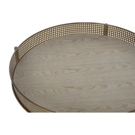 DKD Home Decor Mesa Centro Balines Metal 80x80x38 cm