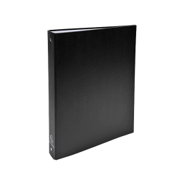 Exacompta Carpeta de 4 Anillas 30mm Redondas DIN A4 Cartón Forrado Negra