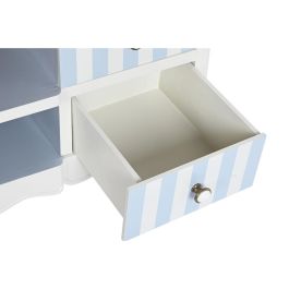 Mueble Tv Mediterraneo DKD Home Decor Blanco Azul Celeste 48 x 60 x 120 cm