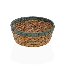 Cesta Redonda Verde Versa 18x18x7 cm - Alga y papel (2 Unidades) Precio: 3.88999996. SKU: B1CY92FW69