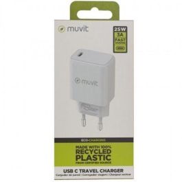 Cargador de Pared Muvit MCACC0012 20 W Blanco Negro