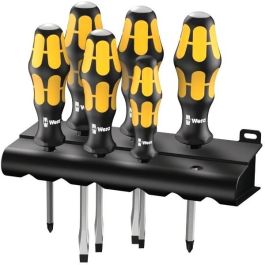 Wera 932/6 Juego de Destornilladores Kraftform, 6 Piezas, Puntas Phillips y Ranura, con Rack Precio: 66.50000038. SKU: B19NR44PKA